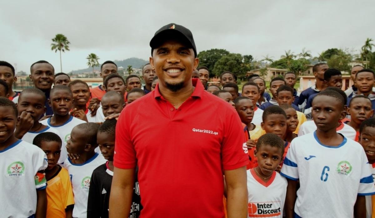 Samuel Etoo Visits Africa and Promotes the 2022 FIFA World Cup Qatar